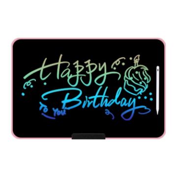 21" Pink Rechargeable LCD Drawing Board for Kids - Color Writing - 1