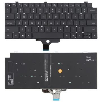 Dell Latitude P33S 13-7300 7310 Backlit Laptop Keyboard - US Version, Black - 1
