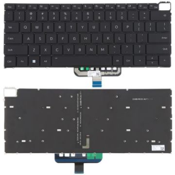 Backlit Laptop Keyboard for Honor MagicBook 21/22 HGE-W56 Black - 1