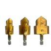 Hex Shank PPR Step Drill Bits Set 3pcs - 20/25/32 Leak Repair Tools - 1