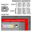 Abstract Fluid 9 Large Mouse Pad - 300x700x2mm Gamer Desk Mat - 3