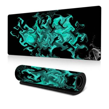 Large Abstract Mouse Pad Gamer Desk Mat 300x800x2mm Fluid 34 - 1