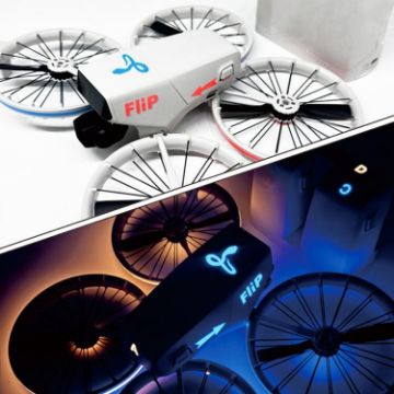DJI Flip CQT Drone Luminous Fuselage Stickers - Red Blue Light Up - 1