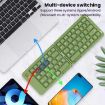 Portable Mini Wireless Bluetooth Keyboard - Folding, White, B023 - 5