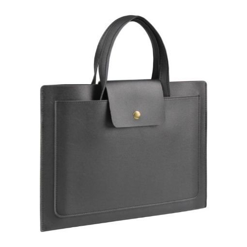 Laptop Handbag for iPad MacBook Lenovo Huawei 13/14" Black Briefcase - 1