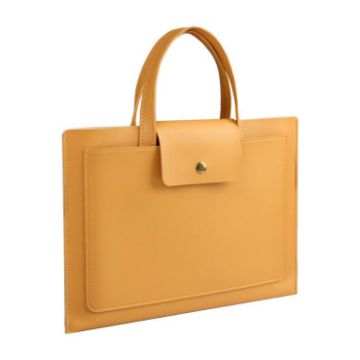 Yellow Laptop Handbag for 15/16" iPad MacBook Lenovo Huawei Briefcase - 1