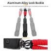 BRDRC Camera Strap Crossbody Lanyard 1/4" Screw Anti-loss (Black Red) - 5