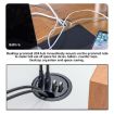 USB3.0 Desk Grommet Splitter HUB Dock Station, 4 Ports, 1.2m Cable - 4