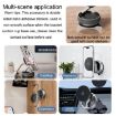 Magnetic Car Phone Holder - Folding Stand for Center Console (Silver) - 8