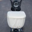 E-bike Basket Beige Sunscreen Cover Rainproof Hanging Storage Bag - 2