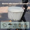 E-bike Basket Beige Sunscreen Cover Rainproof Hanging Storage Bag - 4