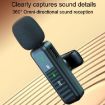 Dual Mic H63 Wireless Lavalier Microphone - Noise Canceling, Type-C - 3