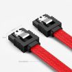 0.5m SATA3.0 Aluminum Foil Shield Braided Hard Drive Power Cable (Black) - 3