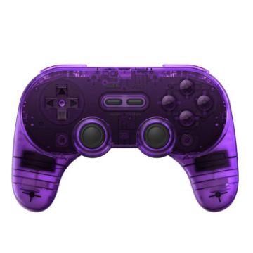 8BitDo Pro2 Retro Hall Edition Translucent Bluetooth Gamepad (Purple) - 1