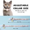 Luminous Green Silicone AirTag Pet Collar with Bell & Daisy Cover - 3