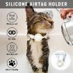 AirTag Tracker Silicone Cover Daisy Pet Collar with Bell (Purple) - 6