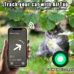 AirTag Tracker Silicone Cover Daisy Pet Collar with Bell (Purple) - 7