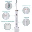 Sarmocare S100 Sonic Electric Toothbrush, 8 Heads, Waterproof, Purple - 4