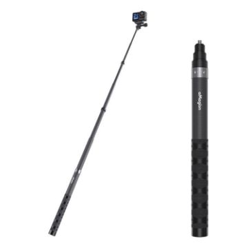 aMagisn 1.2m Carbon Fiber Invisible Selfie Stick for Action Cameras - 1