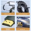 8K 60Hz HDMI 2.1 Spring Cable 0.5m Straight Head - 5