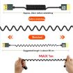 8K 60Hz HDMI 2.1 Spring Cable 0.5m Micro HDMI Right Bend - 7
