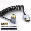 8K 60Hz HDMI 2.1 Spring Cable 0.5m Micro HDMI Positive Bend - 3