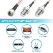 50cm F-Splitter Coaxial RF Cable - F Male to Dual Female Adapter - 6