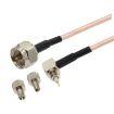 20cm F Male to Dual TS9/CRC9 Coaxial RF Cable RG316 Jumper - 1
