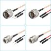 N Male to Dual DuPont Male RG316 RF Test Extension Cable 1m Adapter - 2