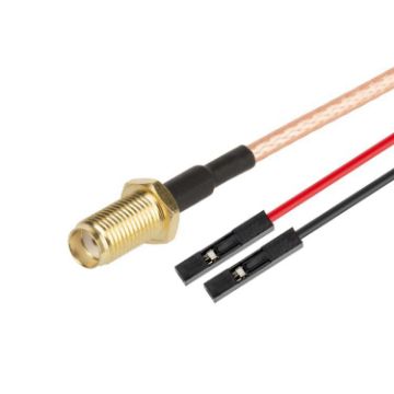 SMA Female to Dual DuPont Female RG316 RF Extension Cable 1m Adapter - 1