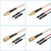 SMB Male to Dual DuPont Male RG316 RF Test Extension Cable 1m Adapter - 2