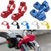Motorcycle Rear View Mirror Bracket Holder Clamp E-Bike Mount Black - 3