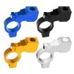 Motorcycle Rear View Mirror Bracket Holder Clamp E-Bike Mount Black - 4