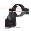 Motorcycle Rear View Mirror Bracket Holder Clamp E-Bike Mount Black - 5