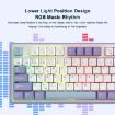 Ajazz AK870 Wireless Tri-mode Mechanical Keyboard, Flying Fish Axis RGB - 6