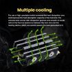 FinalCool M.2 2242 SSD Heat Sink Aluminum Radiator - Black - 5