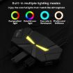USB 2.0 Hub Splitter with Colorful Light, Type-C Dock, 1.2m (White) - 9