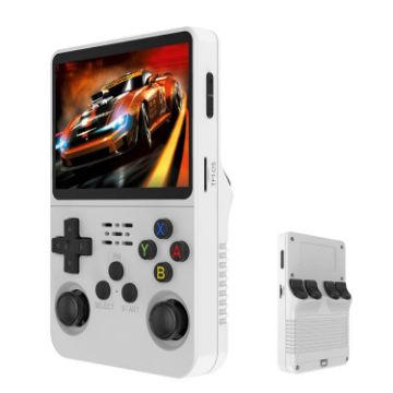 R36S Retro Handheld Game Console 64G Linux 3.5" Screen (White) - 1