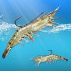 10pcs Crooked Mouth Barbed Sea Fishing Hooks 5/0 Lure Hanging Shrimp - 9