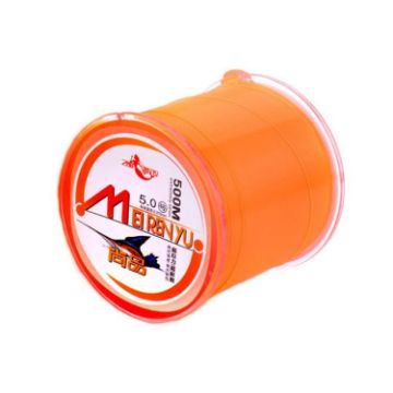 Meirenyu 500m Orange Semi-Floating Nylon Fishing Line, Size 5.0 - 1