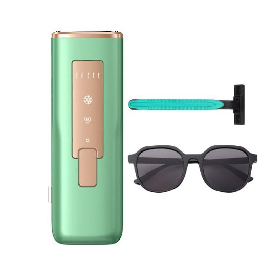 Sapphire Ice Sense Painless Laser Hair Remover - Crystal Green FY-507AL UK Plug - 1