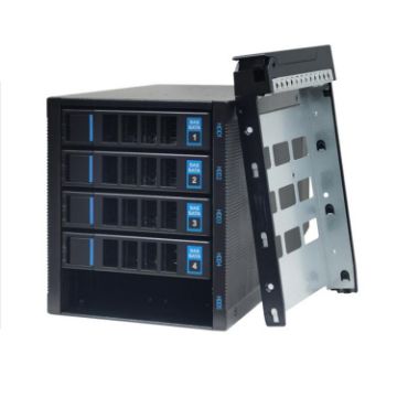 5-Bay Hot Swap Hard Drive Cage for 3.5"/2.5" HDD/SSD in 3x5.25" Bay - 1
