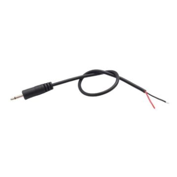 2.5mm Male Mono Cable 2Pin AUX Speaker Audio Power Cord 25cm Length - 1