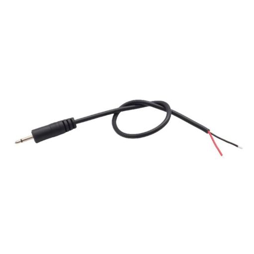2.5mm Male Mono Cable 2Pin AUX Speaker Audio Power Cord 25cm Length - 1