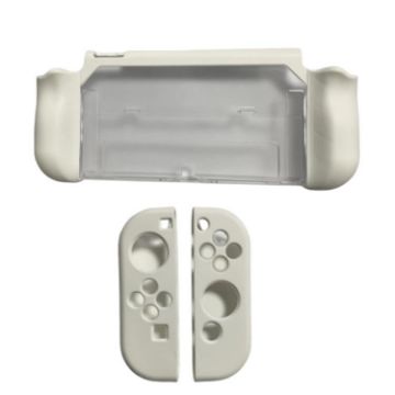 Nintendo Switch OLED/Joy-Con Protective TPU Case Cover (White) - 1