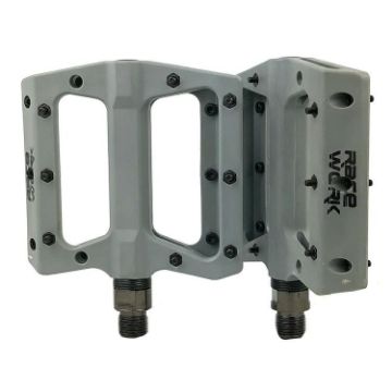 RACEWORK RK091 Mountain Bike Nylon Fiber Anti-slip Pedals (Gray) - 1