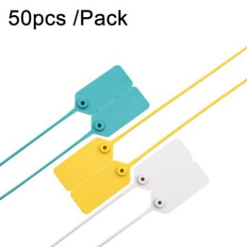 50pcs Anti-theft Shoe Bag Tags - Disposable Plastic Security Seals - 1