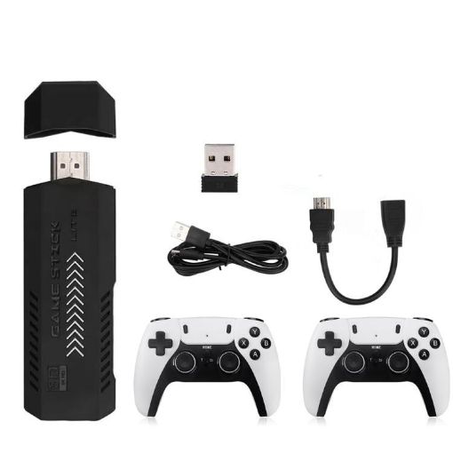 M10 Pro 4K TV Game Player - 3D HD Retro Console 128G + Wired Controller - 1