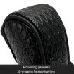 Peacock Pattern Leather Gear Shift Cover - Zipper Type for Manual Cars - 4