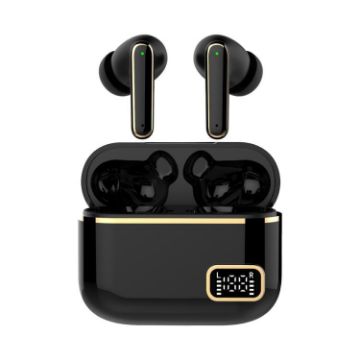 Smart Touch In-Ear Hearing Aid with Digital Charging - Black - 1
